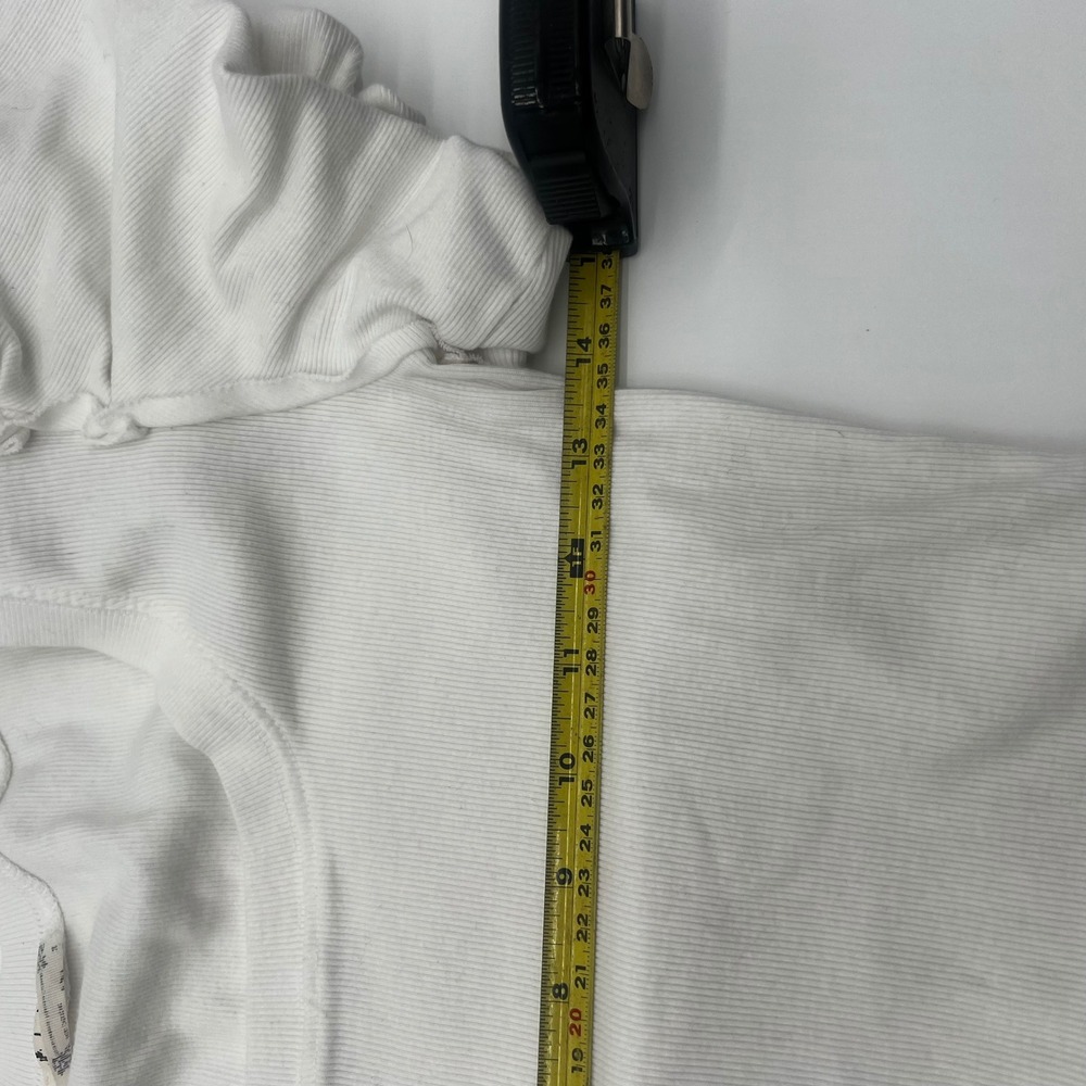 Intimately Free People White Ribbed Puff Sleeve Square Neck Bodysuit OB1892222 M - Picture 6 of 8